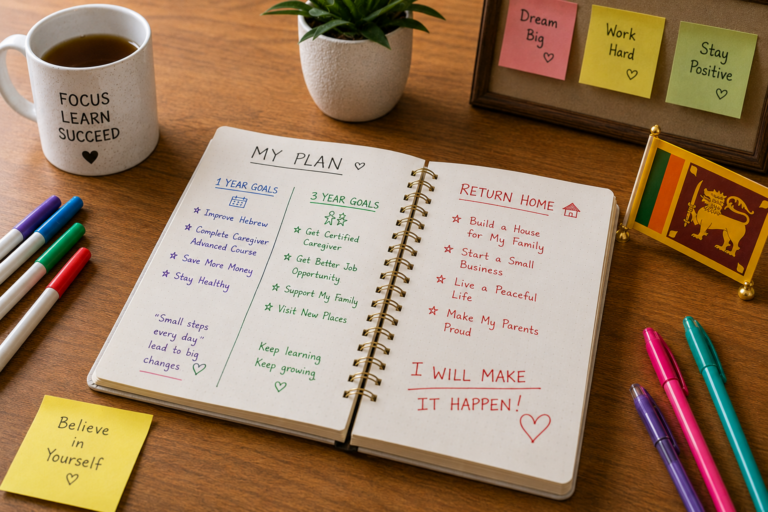 Goal Setting for 1 Year, 3 Years and Return-Home Planning