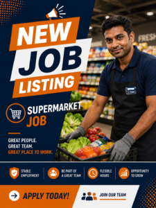 Workers For new Supermarket Brand